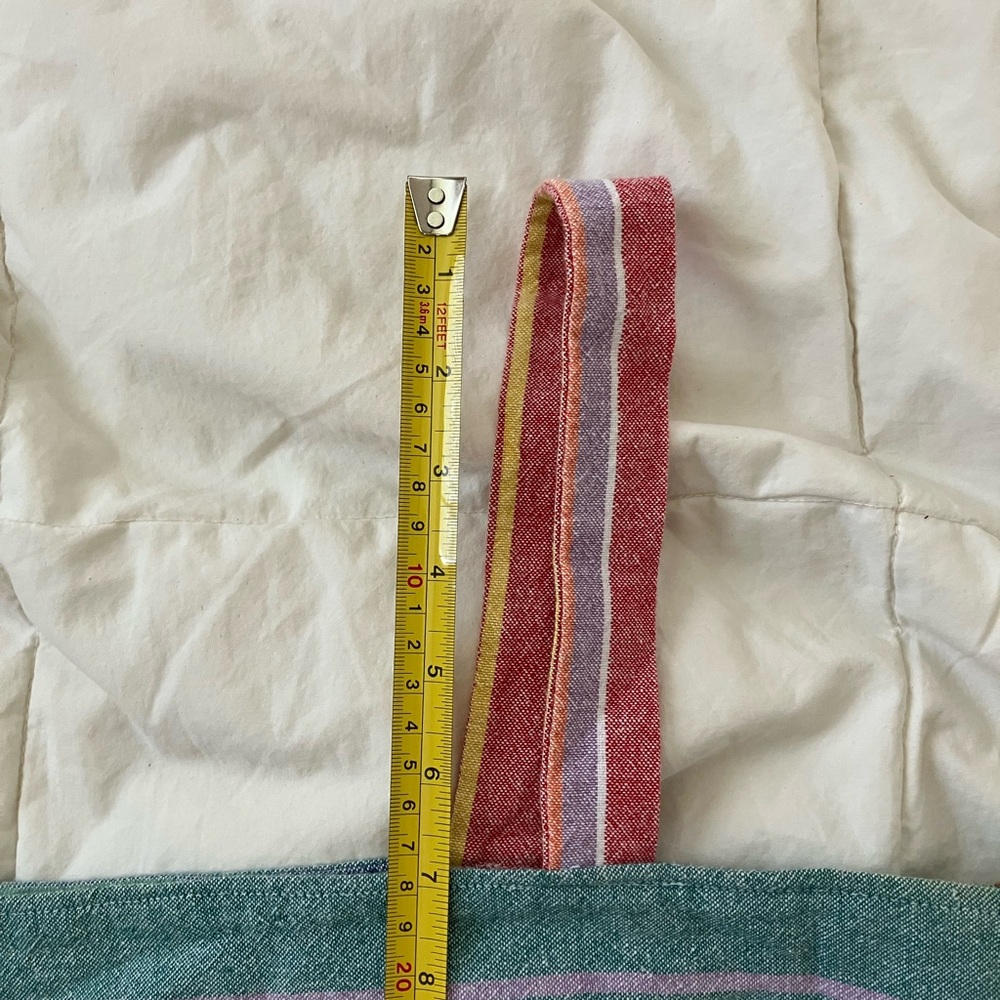 Franklin Jay Handmade Two Piece Rainbow Beach Set S/M Stripes - Picture 13 of 15
